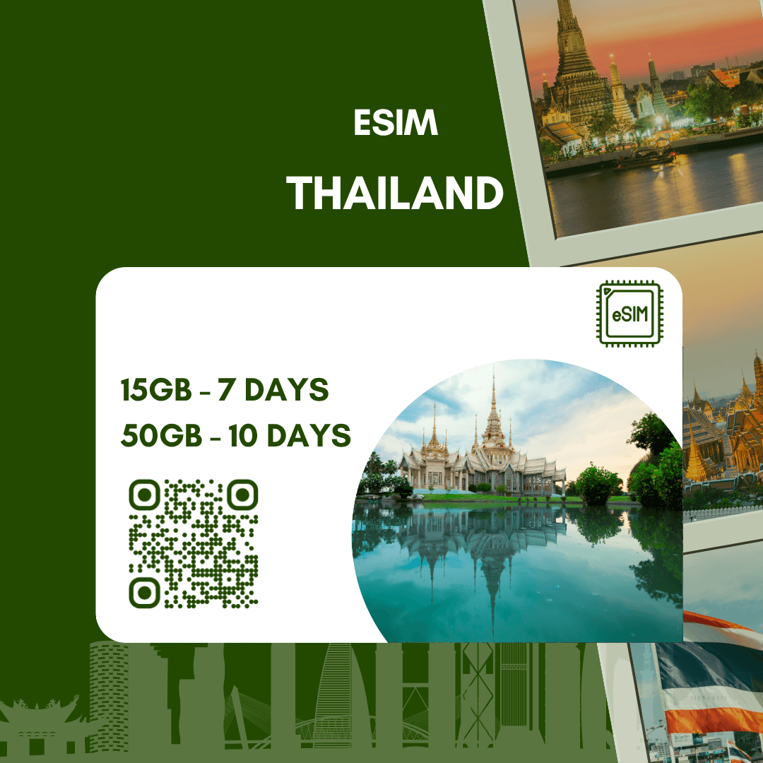 eSIM Thái Lan tốc độ cao 4G