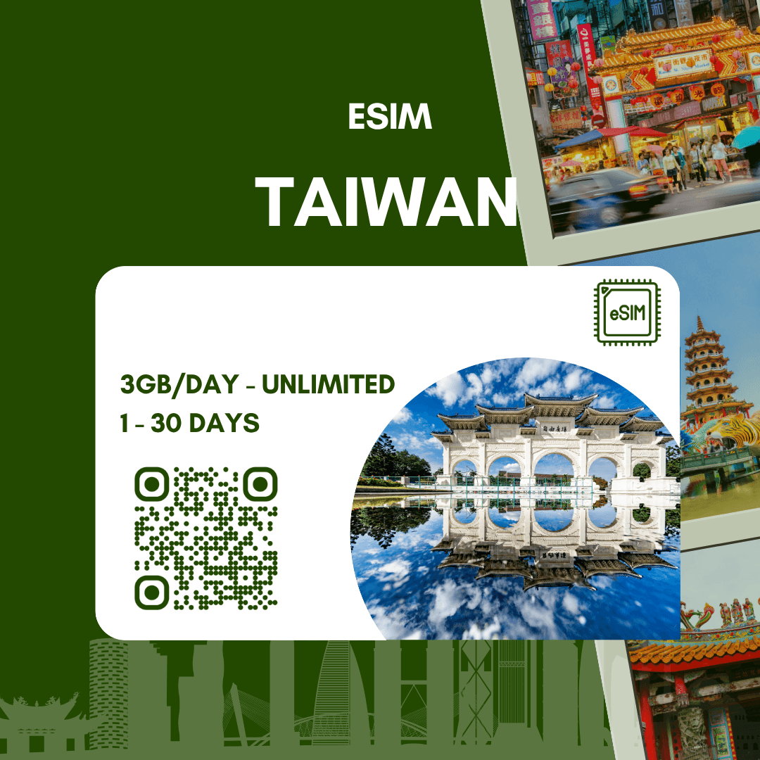 eSIM Đài Loan tốc độ cao 4G, chỉ có data